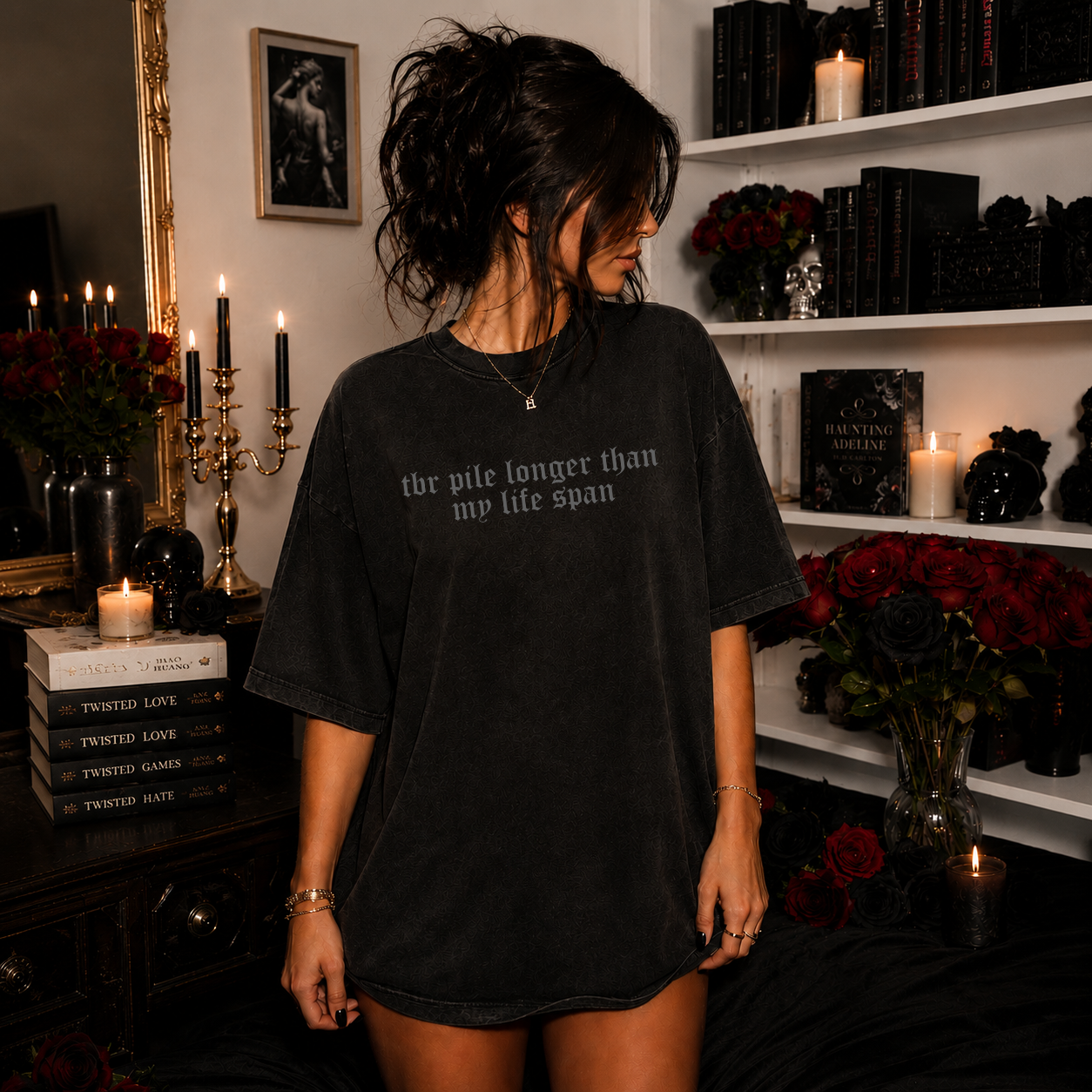 Long TBR pile Organic In Conversion Women's Oversized T-shirt | SOL'S Boxy Women 03807 Deep Black